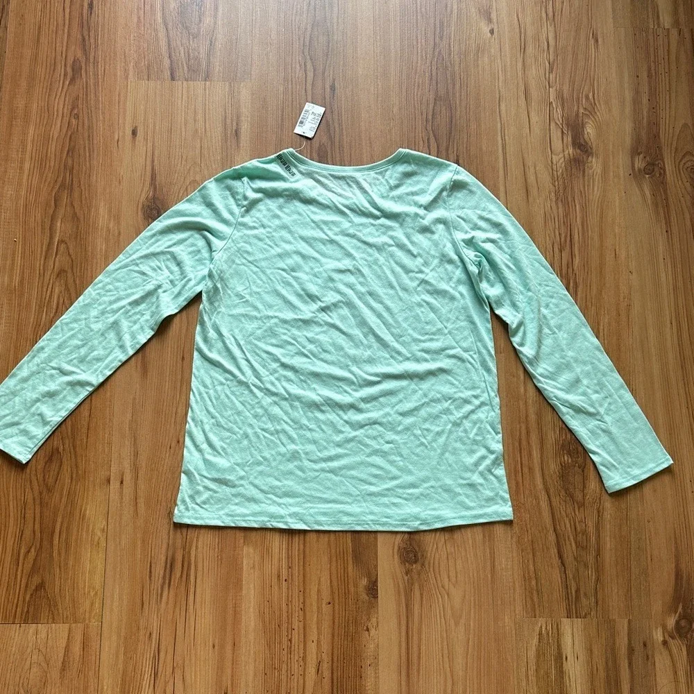 NWT The Children's Place Girls Mint Graphic Long Sleeve Tee Size XXL (16)‎